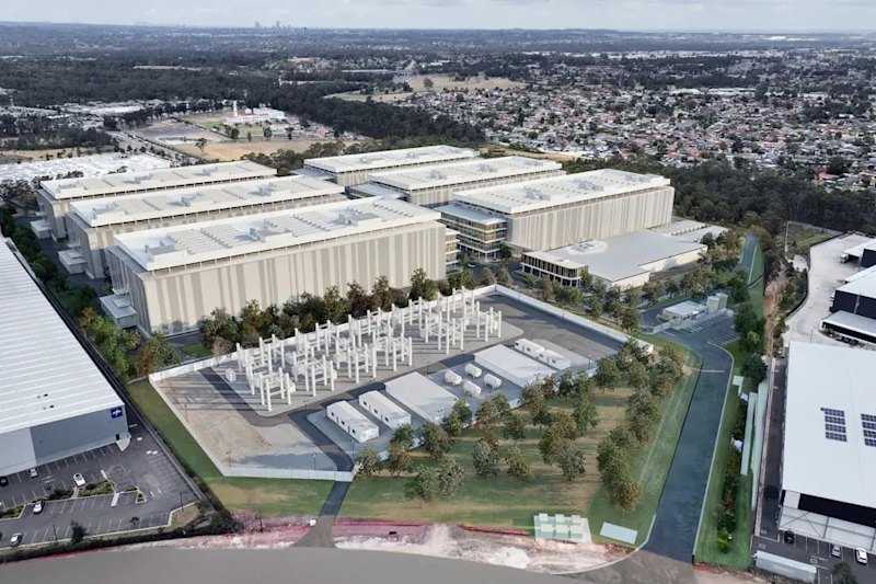 A rendering of a planned CDC data centre in Sydney’s Marsden Park.