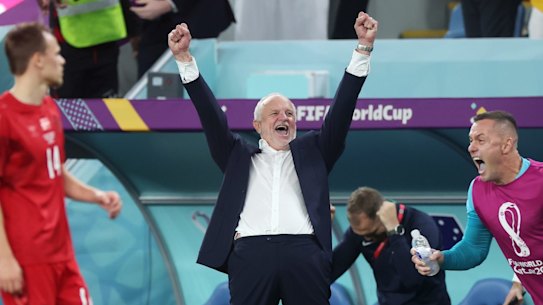Graham Arnold may soon have another reason to celebrate, with FA’s review of the World Cup likely to lead to another contract offer.
