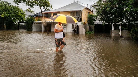 The flooding that followed ex-tropical cyclone Debbie in March 2017.