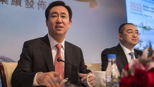 Evergrande chairman Hui Ka Yan,  The company has more than $US300 billion in liabilities, almost half of which are payables including to contractors.