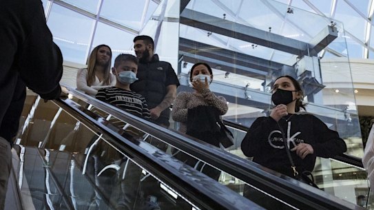 Shoppers at Chadstone Shopping Centre late last year.