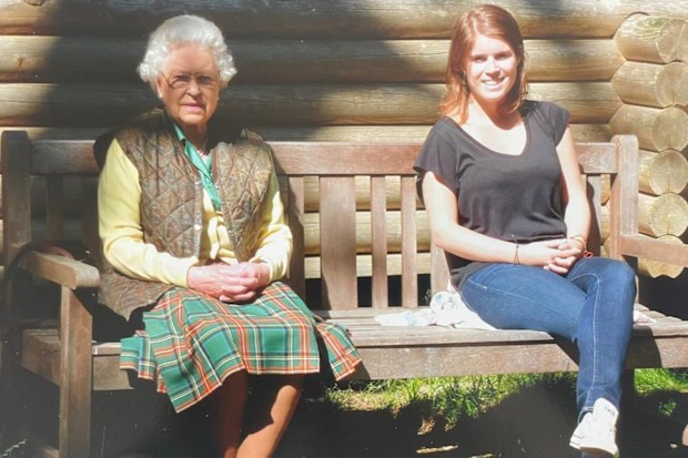 Queen Elizabeth and Princess Eugenie 