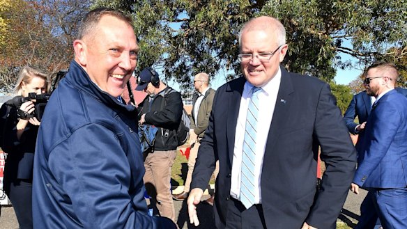 Prime Minister Scott Morrison - in Tasmania on Saturday - campaigned right up until the end.