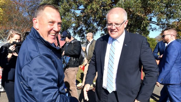 Prime Minister Scott Morrison - in Tasmania on Saturday - campaigned right up until the end.