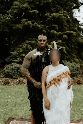 Ruka Carlson pictured with his partner in a photo posted on his Instagram account.