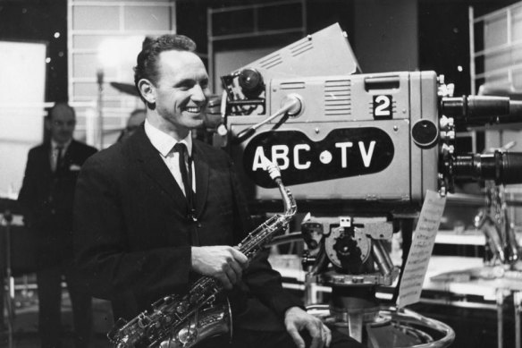 A young Don Burrows in the ABC studio.