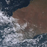 The cold front moving towards the WA coast on Friday.