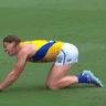 Harley Reid gave the Brisbane crowd the finger.