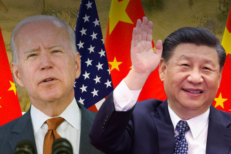 Inversores rivales: el presidente estadounidense Joe Biden y el presidente chino Xi.