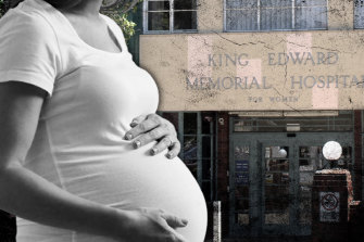 Madeleine Cusworth just gave birth to her third child at King Edwards Memorial Hospital, and said she’s never seen the maternity hospital so busy.
