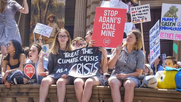 The protest in Spring Street.