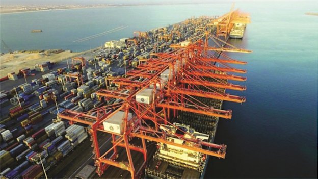 Duqm port in Oman.