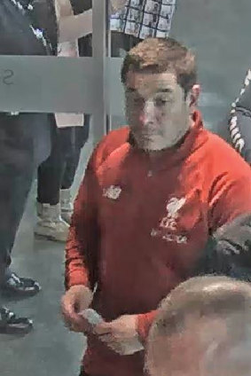 Police are seeking this man in relation to a brawl at Etihad Stadium last weekend.