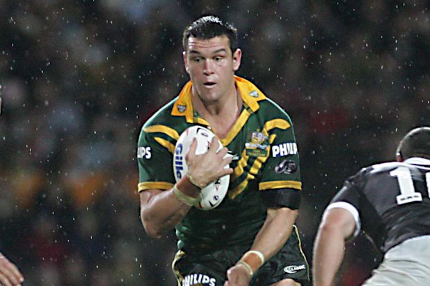 Committed Kangaroo … Ryles playing for Australia.