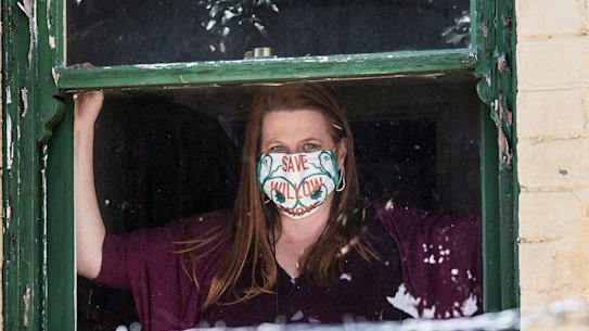 Stone sister  ... Suzette Meade,  president of the North Parramatta Residents’ Action Group, .
