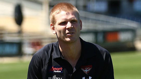 Essendon’s Michael Hurley is recovering from an infection after a hip procedure.