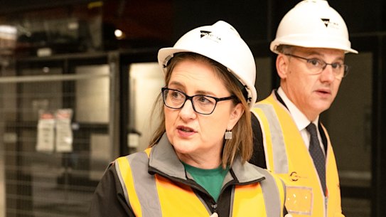 Victorian Premier Jacinta Allan says the Melbourne Airport rail line is still at least four years away from starting construction.