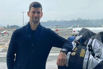 Novak Djokovic posted on Instagram saying he had been granted an “exemption permission” to play at the Australian Open. 