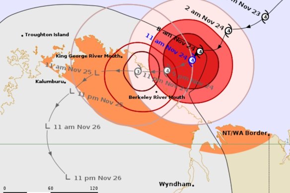 A track map released on Monday afternoon.