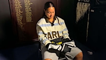Kennedy Cherrington holds the Kiwi Ferns jersey.