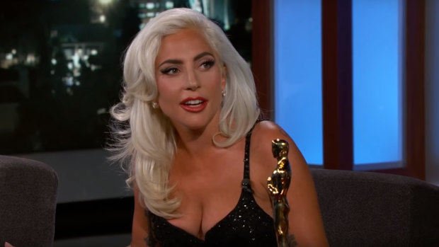 Lady Gaga addresses those Bradley Cooper rumours.