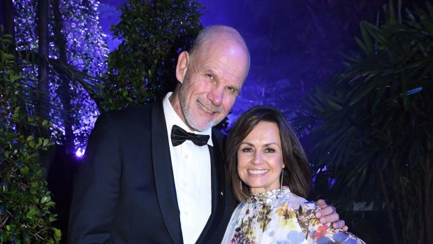 FitzSimons with wife, Lisa Wilkinson in 2016.