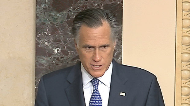 Senator Mitt Romney reveals he will vote to convict US President Donald Trump to remove him from office. .