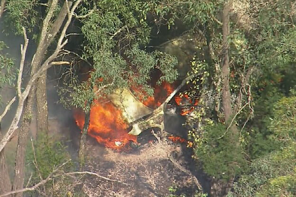 A car fire at nearby Wilberforce erupted hours after the discovery at Pitt Town.