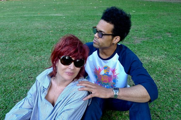 Chrissy Amphlett with her husband Charley Drayton.
