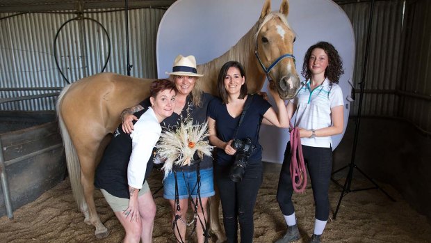 Behind the scenes with Belinda Whitney, Loulou Moxom, Grace Costa Banson and Pia Cunningham.