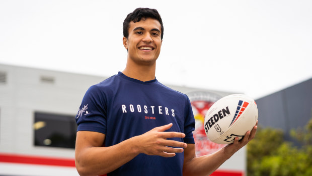 Roosters young gun Joseph Suaalii.