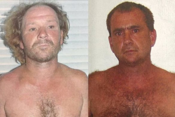 Adrian Attwater, left, and Paul Maris are appealing their convictions over Lynette Daley's death.