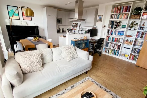 This London apartment was built two years ago and is very compact.