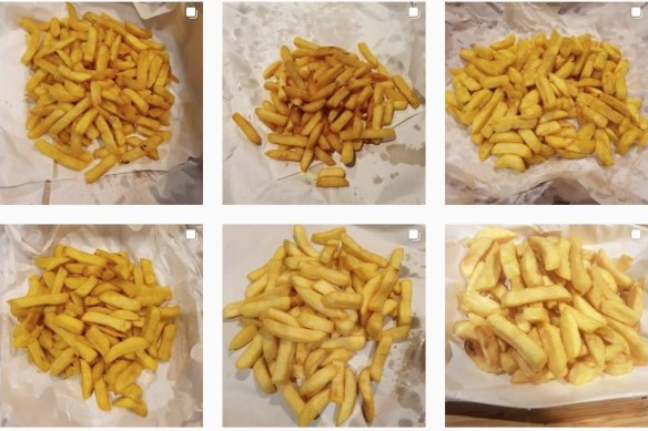 Different batches of chips being tested.