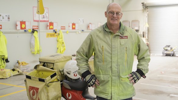 Postie Tony Gadsby was recently bitten by a dog while covering a new route. 