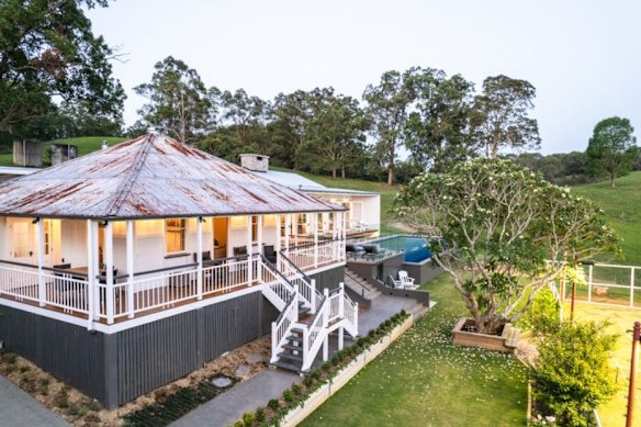 The Dutton’s renovated homestead north of Brisbane features mini golf, a tennis court and a magnesium pool.