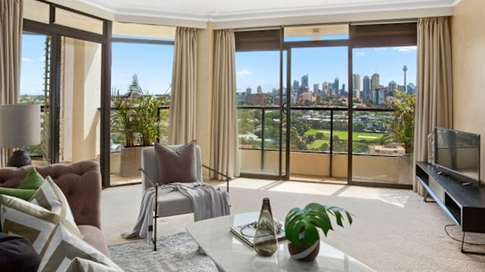 The two-bedroom apartment in Edgecliff’s Eastpoint tower sold for $3 million.