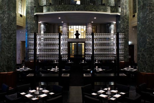 The dining room.