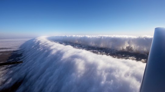 The stunning cloud formation over Burketown in north-west Queensland. 