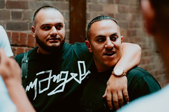 Rapper Ay Huncho, real name Ali Younes, with Andy Nahas.