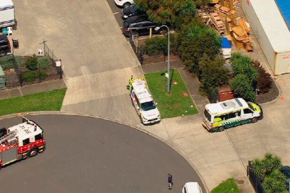 About 60 people were evacuated.