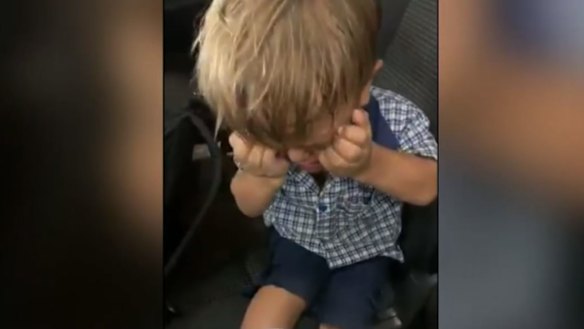 Screenshot of a video of Quaden Bayles who suffered a bullying incident earlier in the day.