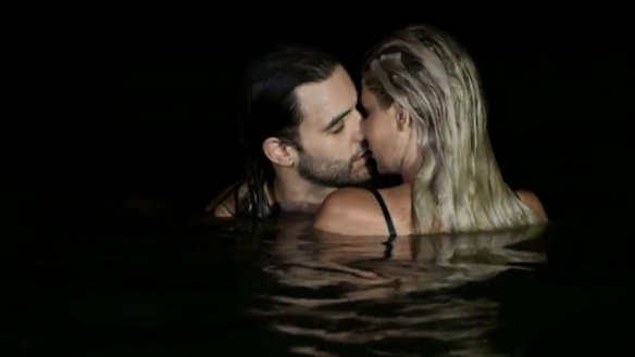 Marx with the mysterious longhaired brunette, revealed to be Thomas Perras.