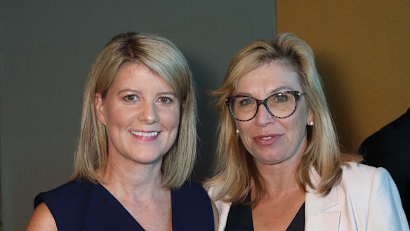 Natasha Stott Despoja and Rosie Batty at the launch of On Violence. 