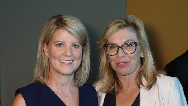 Natasha Stott Despoja and Rosie Batty at the launch of On Violence. 