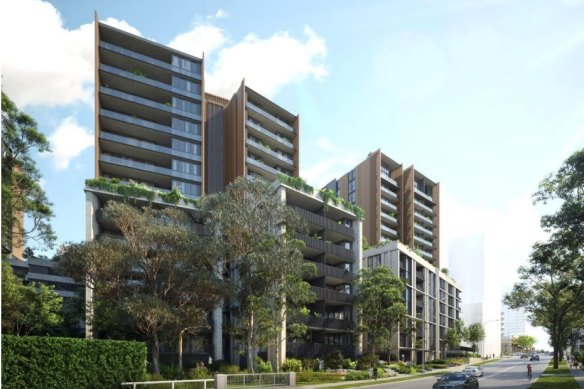 The Beecroft Road development includes 19 affordable housing dwellings.