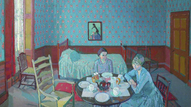 Harold Gilman's Tea in the Bedsitter (1916).
