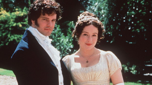 Jumping off point: Colin Firth as Mr Darcy and Jennifer Ehle as Elizabeth Bennet in Pride and Prejudice.