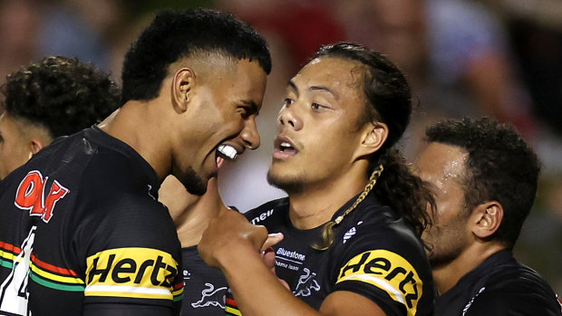 Penrith kick-started their title defence with an easy win over Manly.