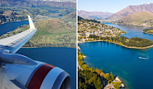 flying into queenstown nz on virgin australia